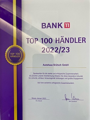 Bank11 Top 100 Händler 2022/23